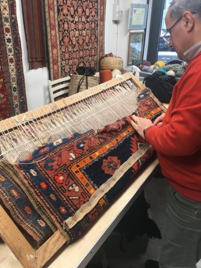 lavaggio e restauro tappeti orientali