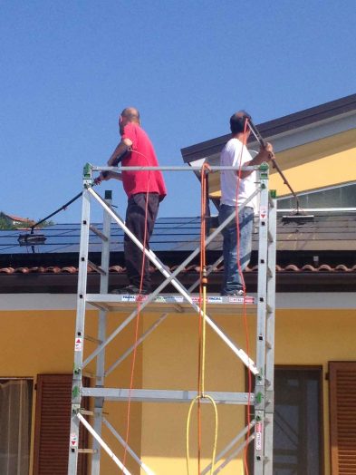 lavaggio pannelli fotovoltaici