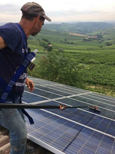 lavaggio pannelli fotovoltaici