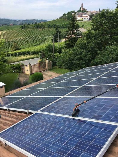 lavaggio pannelli fotovoltaici