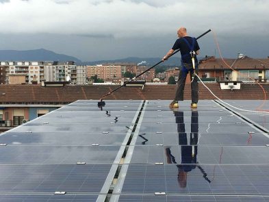 lavaggio pannelli fotovoltaici