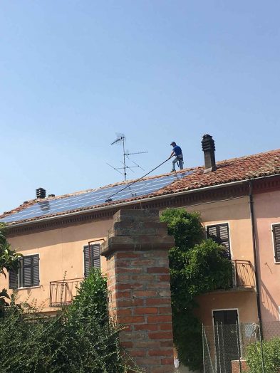 lavaggio pannelli fotovoltaici