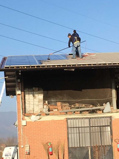 lavaggio pannelli fotovoltaici