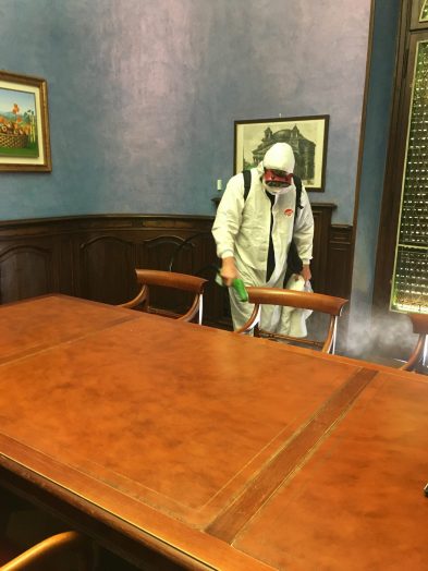 opere di disinfezione sanificazione