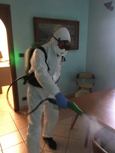 opere di disinfezione sanificazione