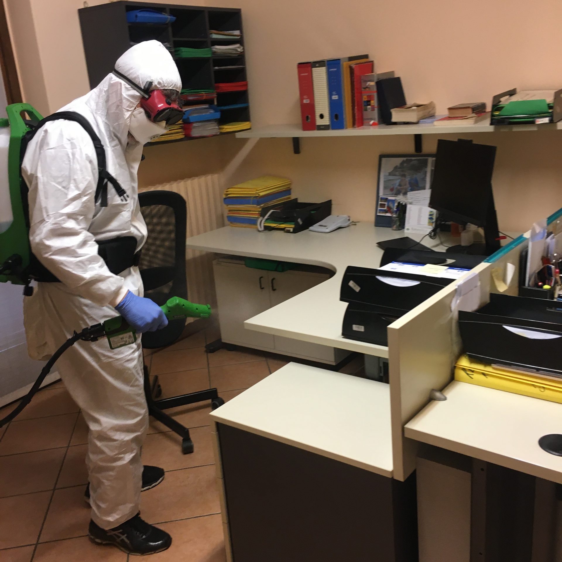 opere di disinfezione sanificazione