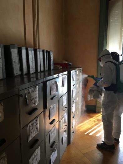 opere di disinfezione sanificazione